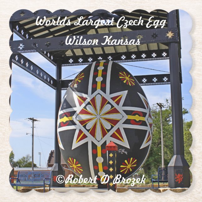 Posavasos De Papel Huevo checo más grande del mundo (Anverso)