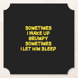 Posavasos De Papel Humor divertido para despertar en mañanas gruñones