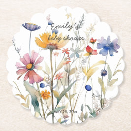 Posavasos De Papel Hunny Wildflower Baby Shower