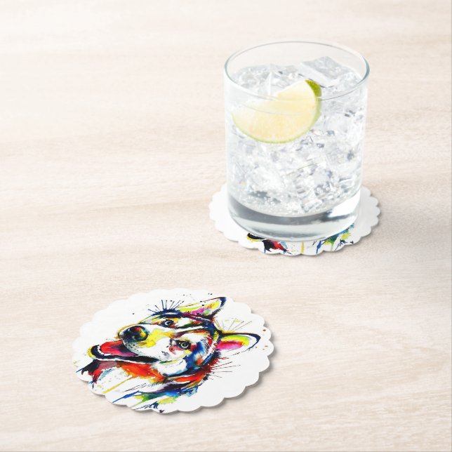 Posavasos De Papel HUsky Lovers Stone Coaster| Reposapiedras para ena (In situ)
