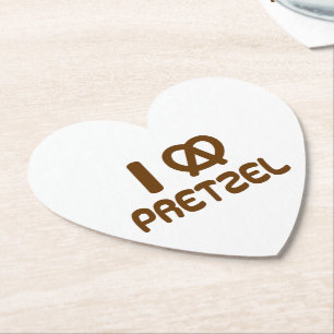 Posavasos De Papel I Heart Pretzel