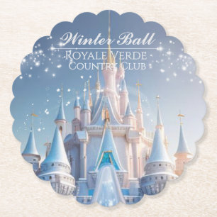 Posavasos De Papel Ice Palace/Winter Ball/Papel de montaña