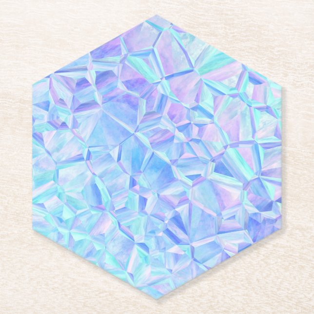 Posavasos De Papel icy iridescence : (Anverso)