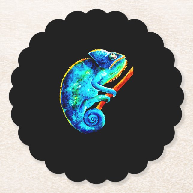 Posavasos De Papel Iguana Hechos (Anverso)