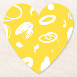 Posavasos De Papel Ilustraciones abstractas dibujadas a mano en Coast