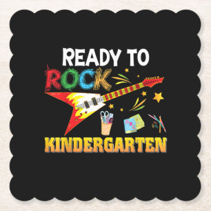 Posavasos De Papel I'm Ready To Rock Kindergarten Back To School