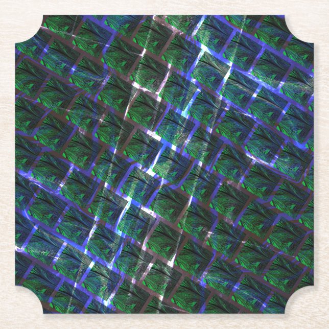 Posavasos De Papel ¿Imagem verde solapa la escura? (Anverso)