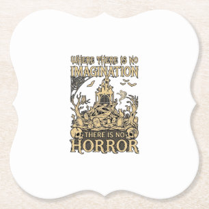 Posavasos De Papel Imaginación Terror Halloween Casa Embrujada Cement