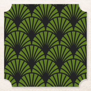 Posavasos De Papel Impresión de patrón Art Nouveau