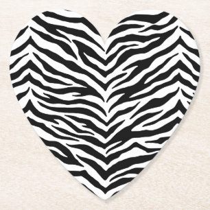 Posavasos De Papel Impresión Set-Zebra de tiras de papel