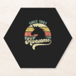 Posavasos De Papel Impresionante desde 1981: Vin de regalo de cumplea<br><div class="desc">Increíble desde 1981: camiseta vintage de regalo de cumpleaños de Unicornio retro</div>