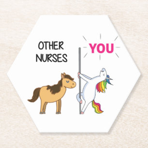 Posavasos De Papel Increíble Regalo De Unicornio Para Enfermero
