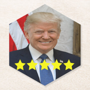 Posavasos De Papel Índice de aprobación del presidente Donald Trump