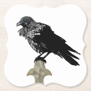 Posavasos De Papel Inked Raven