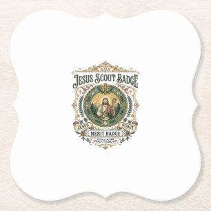 Posavasos De Papel Insígnia de mérito de explorador de Jesús Insígnia