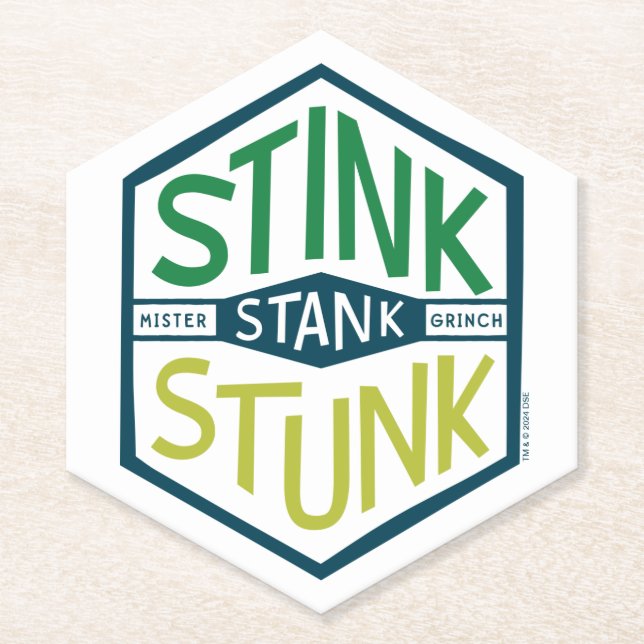 Posavasos De Papel Insignia Stink Stank Stunk (Anverso)