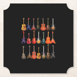 Posavasos De Papel Instrumentos Musicales Cute Guitar Rock Y Roll Gif