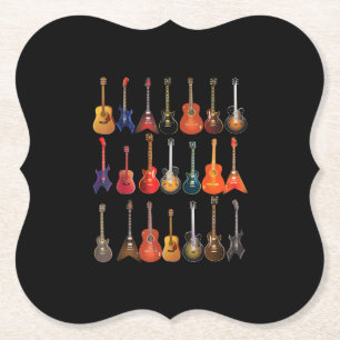Posavasos De Papel Instrumentos Musicales Cute Guitar Rock Y Roll Gif