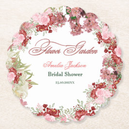 Posavasos De Papel Invitación a la Fiesta de Despedida de Soltera en 