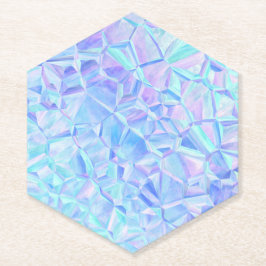 Posavasos De Papel iridiscencia helada :