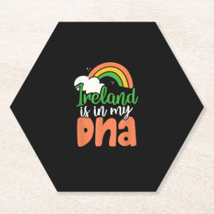 Posavasos De Papel Irlanda está en mi ADN: Regalo del Día de San Patr