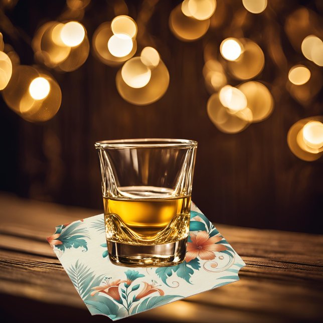 Posavasos De Papel Irridescente ligero tropical (Subido por el creador)