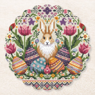 Posavasos De Papel Isla Cuta/Colorida Primavera/Feria de Pascua