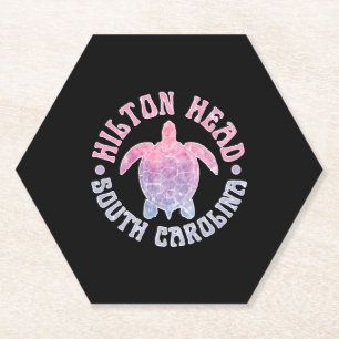 Posavasos De Papel Isla Hilton Head South Carolina Sea Turtle