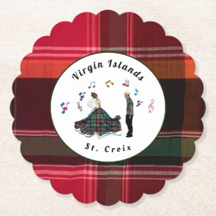 Posavasos De Papel Islas Vírgenes Madras USVI Santa Cruz VI