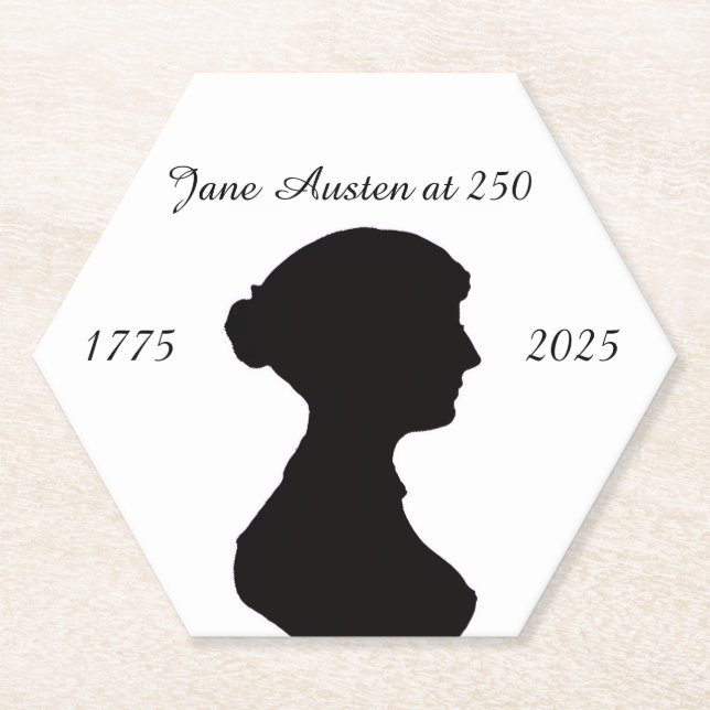 Posavasos De Papel Jane Austen a los 250 (Anverso)
