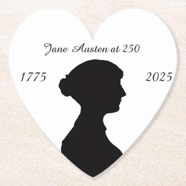 Posavasos De Papel Jane Austen at 250 (Anverso)