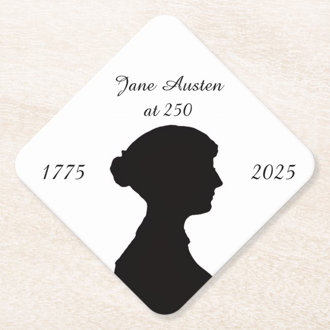 Posavasos De Papel Jane Austen at 250 (Anverso)