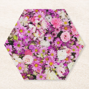 Posavasos De Papel Jardín Francés (Opciones de Forma) -