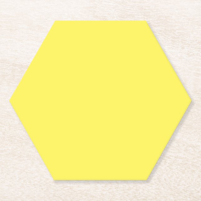 Posavasos De Papel Jazmín,Amarillo de Maravilla,Prímula, (Anverso)