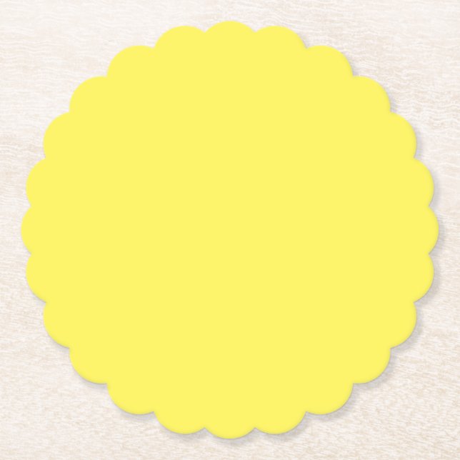 Posavasos De Papel Jazmín,Amarillo de Maravilla,Prímula, (Anverso)