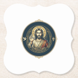 Posavasos De Papel Jesús Artista Digital Camiseta de Arte para iPad I