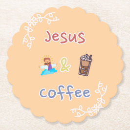 Posavasos De Papel Jesús + Café