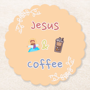 Posavasos De Papel Jesús + Café
