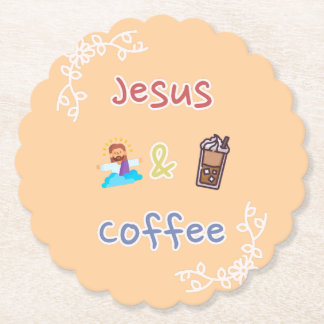 Posavasos De Papel Jesús + Café