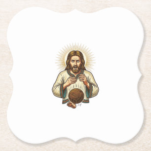 Posavasos De Papel Jesús Dejó Caer Pesada Bola De Medicina Dolor De D