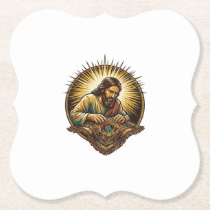 Posavasos De Papel Jesús Dejó Tarjeta SD Pequeña Perdida Alfombra Hum