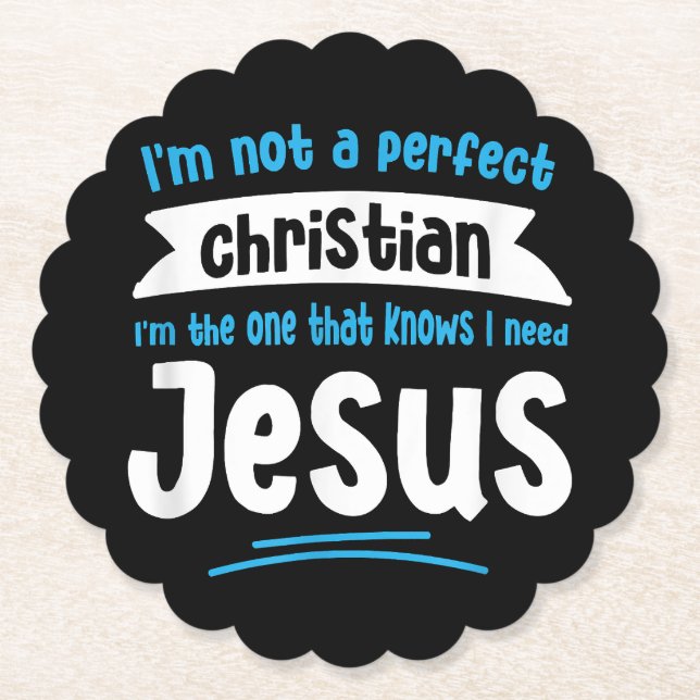 Posavasos De Papel Jesús Hombres Mujeres Niños Divertidos Biblias Cri (Anverso)