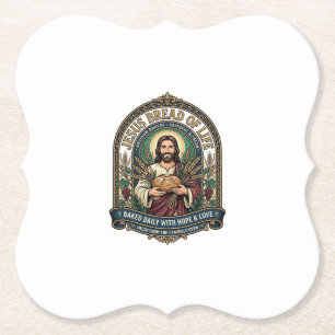 Posavasos De Papel Jesús Pan De Vida Jesús Pan Vida Panadería Cristo