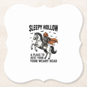 Posavasos De Papel Jinete sin Cabeza de Sleepy Hollow Halloween Vinta