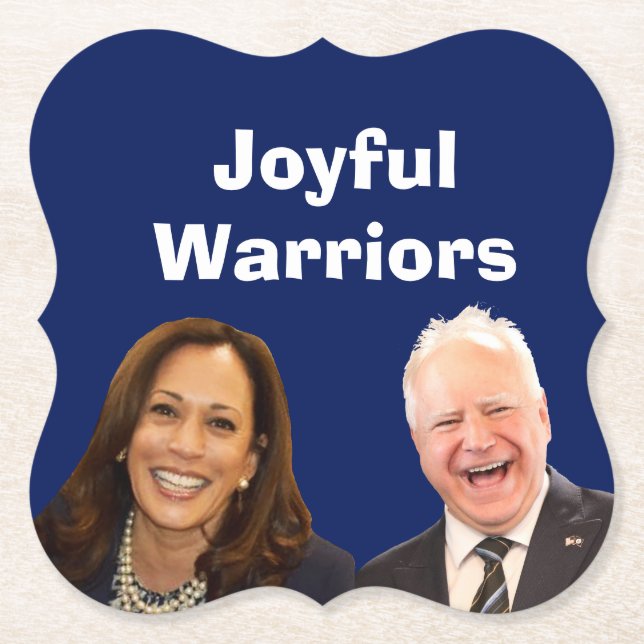 Posavasos De Papel Joyful Warriors Harris y Walz (Anverso)