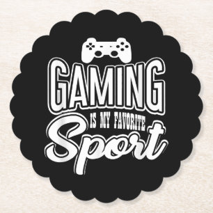 Posavasos De Papel Jugador - El Juego Es Mi Deporte Favorito