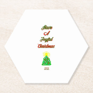 Posavasos De Papel Jugosos Navidades Hexagon Paper Coaster