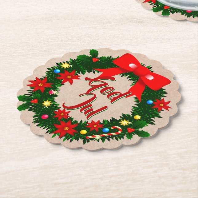 Posavasos De Papel Jul-dalbana de Dios Sueco (En perspectiva)