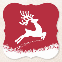 Posavasos De Papel Jumping de apósitos de reno