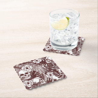 Posavasos De Papel Jungla Skulls Coasters
